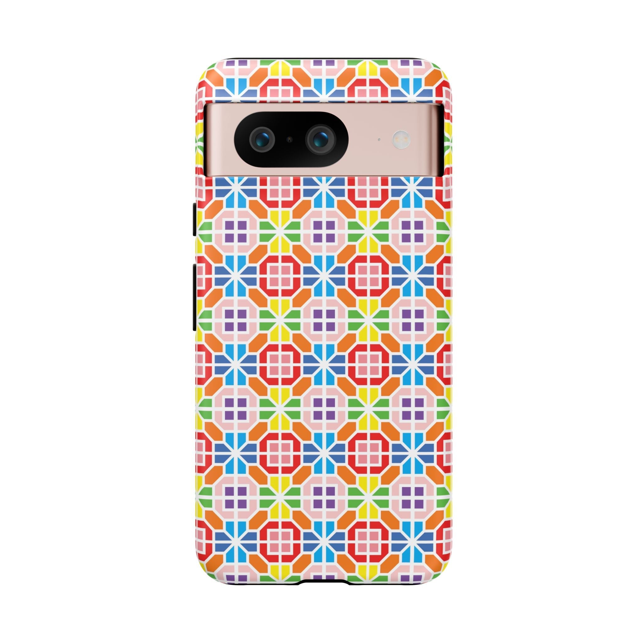 Bespattered Facade Geometric Rainbow Mosaic Tough Case