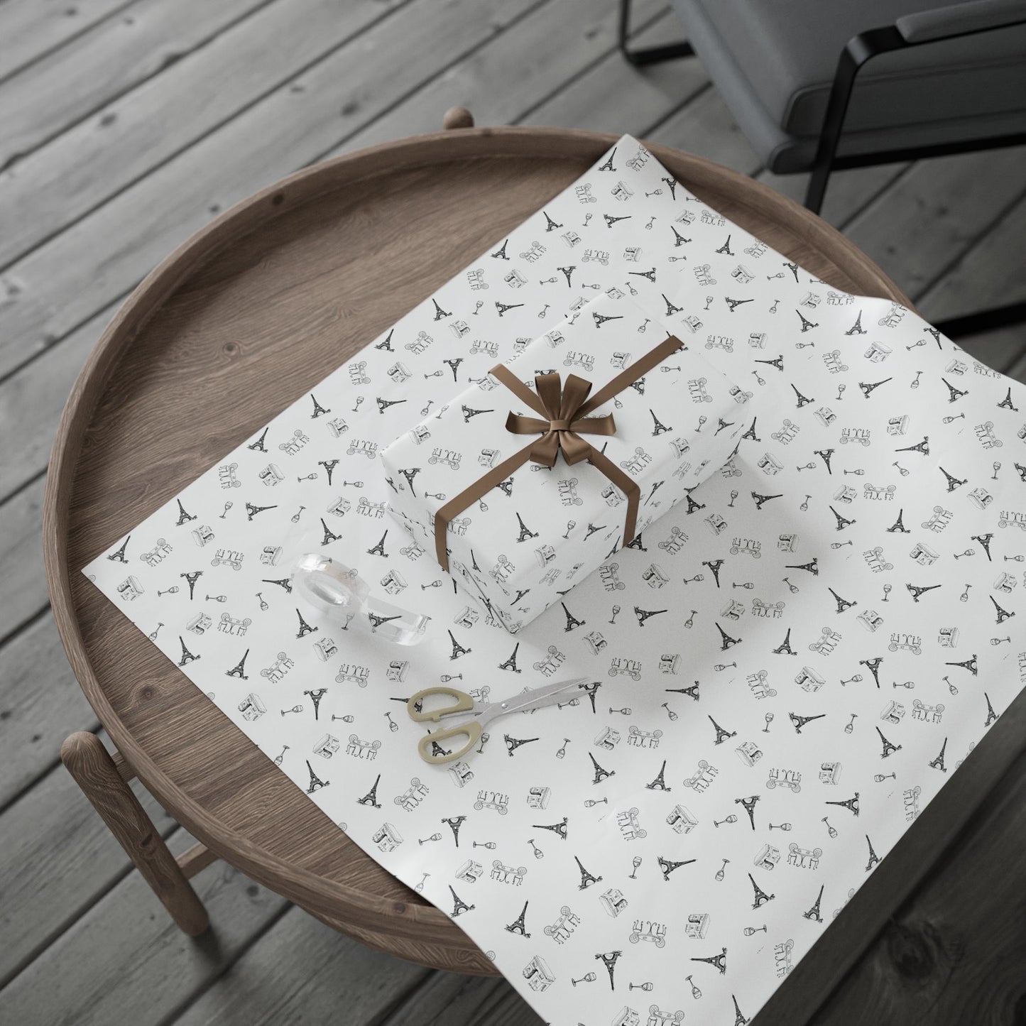 France and Paris themed Wrapping Paper