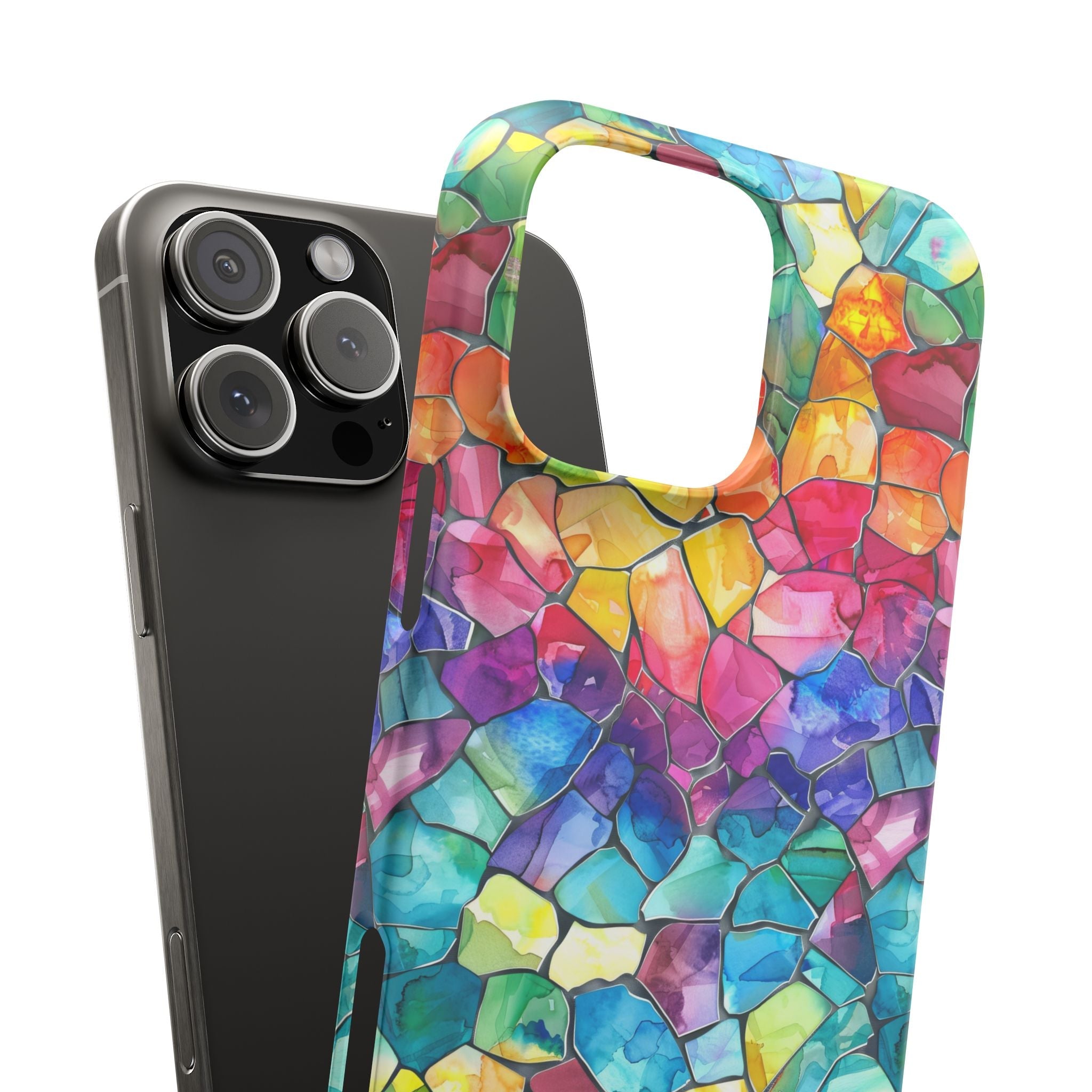 Bespattered Facade Rainbow Mosaic Snap Case