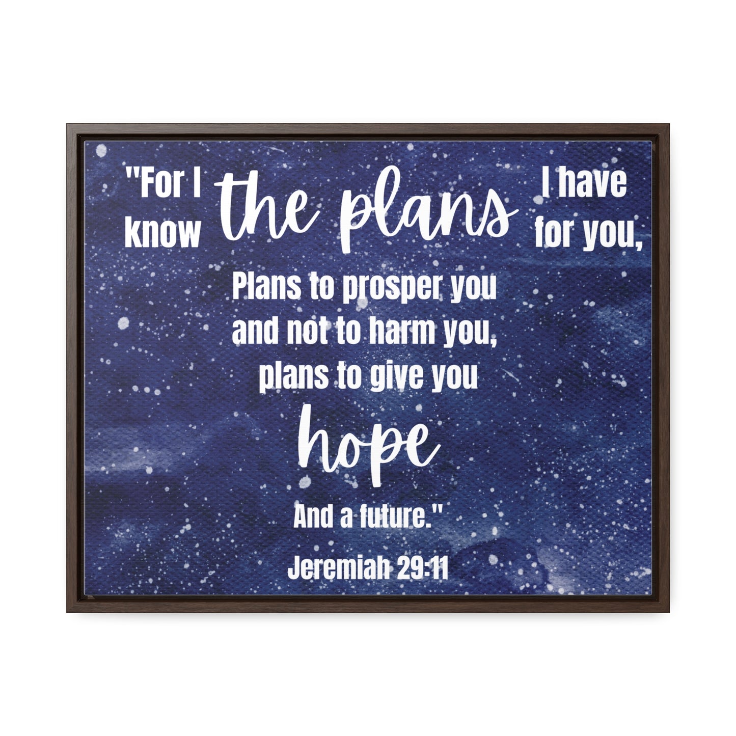 Jeremiah 29 11 bible verse canvas