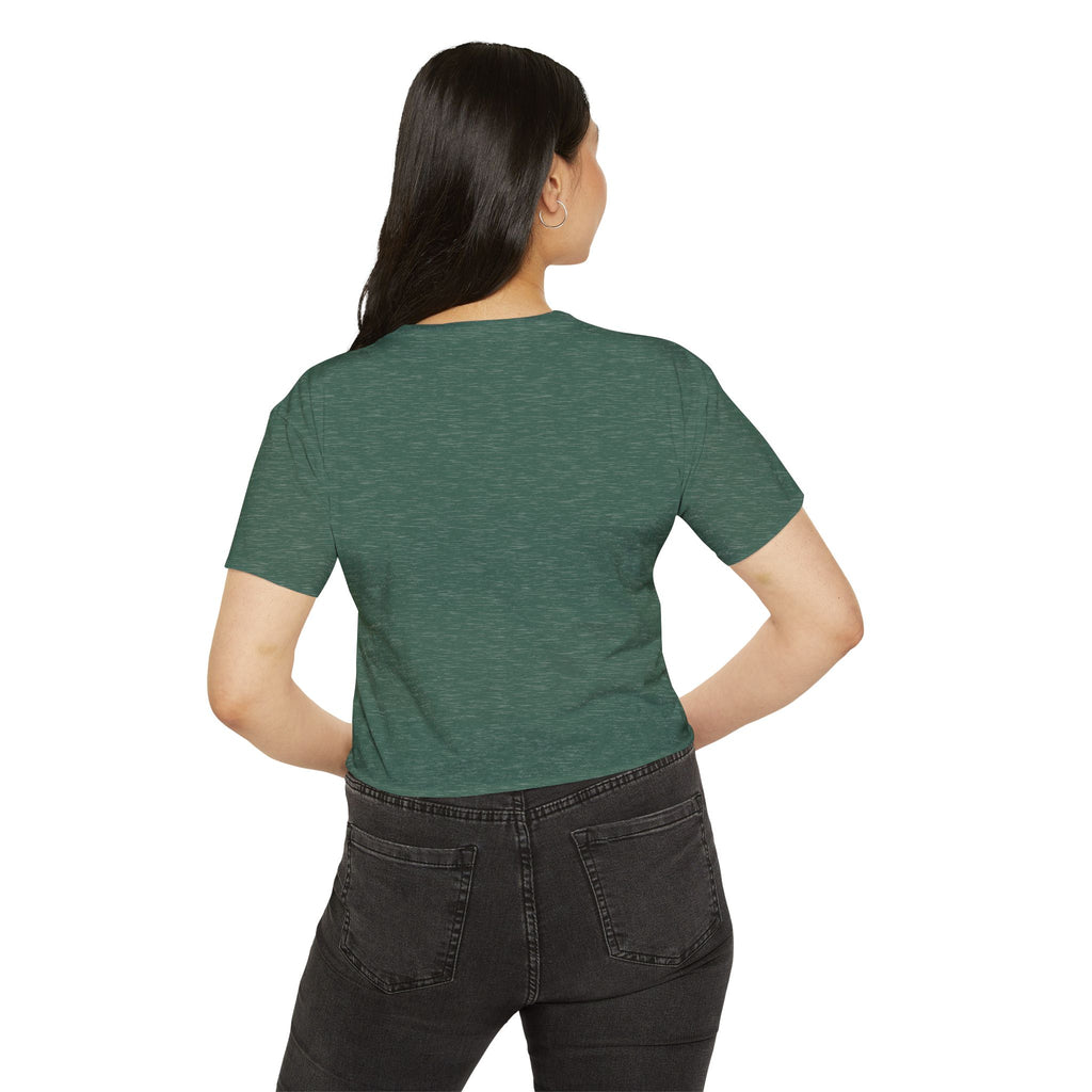 Auf Deutsch, bitte script crop top, German phrase tee, minimalist typography