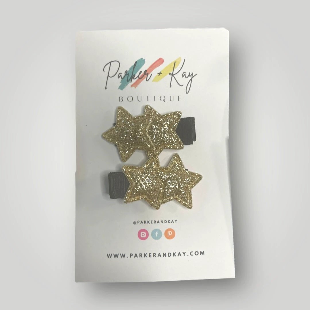 Twinkling Stars Hair Clips by Parker + Kay Creative