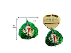 Haldi Kumkum Plate with Ganesha & Leaf, Set of 5