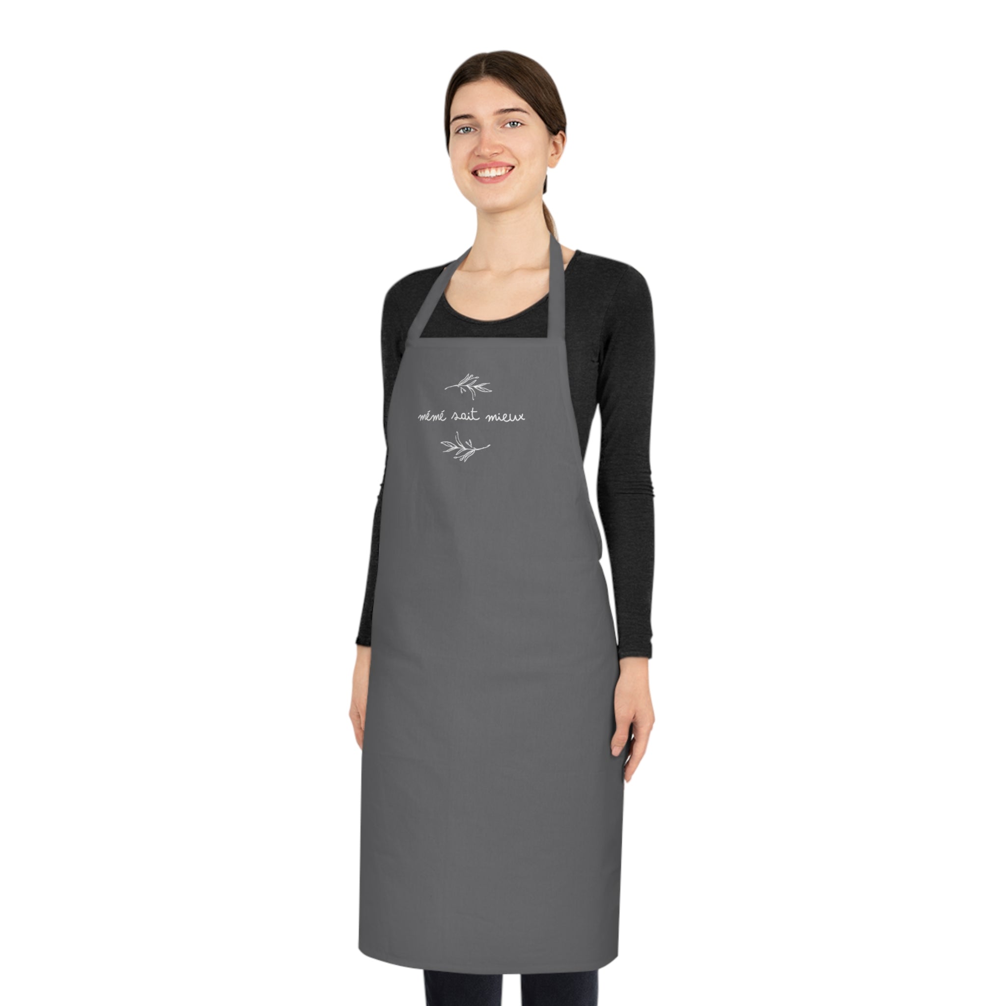 Mémé sait mieux Cotton Apron, French Grandma Kitchen Apron