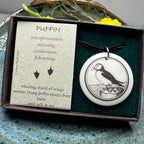 Artisan Puffin Necklace - Handmade in U.S.A.