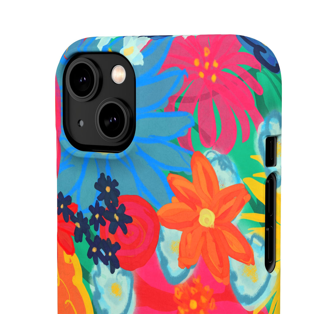 Bespattered Facade Bold Florals Snap Case