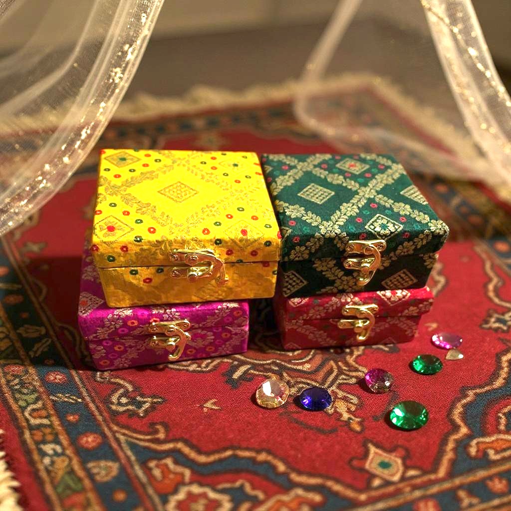 Gift Boxes - Set of 5 - Perfect To Pack Small Gifts Like Diya, Jewelry, Prasad