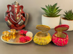 Matki Style Box with Embroidery, Set of 2