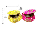 Matki Style Box with Embroidery, Set of 2