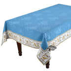 55x86" Rectangular Moustiers Blue Matelassé Tablecloth by Tissus Toselli Tablecloth La Vie Bien 55x86" Rectangular Moustiers Blue Matelassé Tablecloth by Tissus Toselli