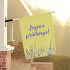 Joyeux Printemps Spring Floral Garden Banner Decor by Printify
