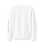 Im Hier Und Jetzt Crewneck Sweatshirt, metallic foil print German Phrase In the Here and Now, Let it go meditative phrases, Minimal Script