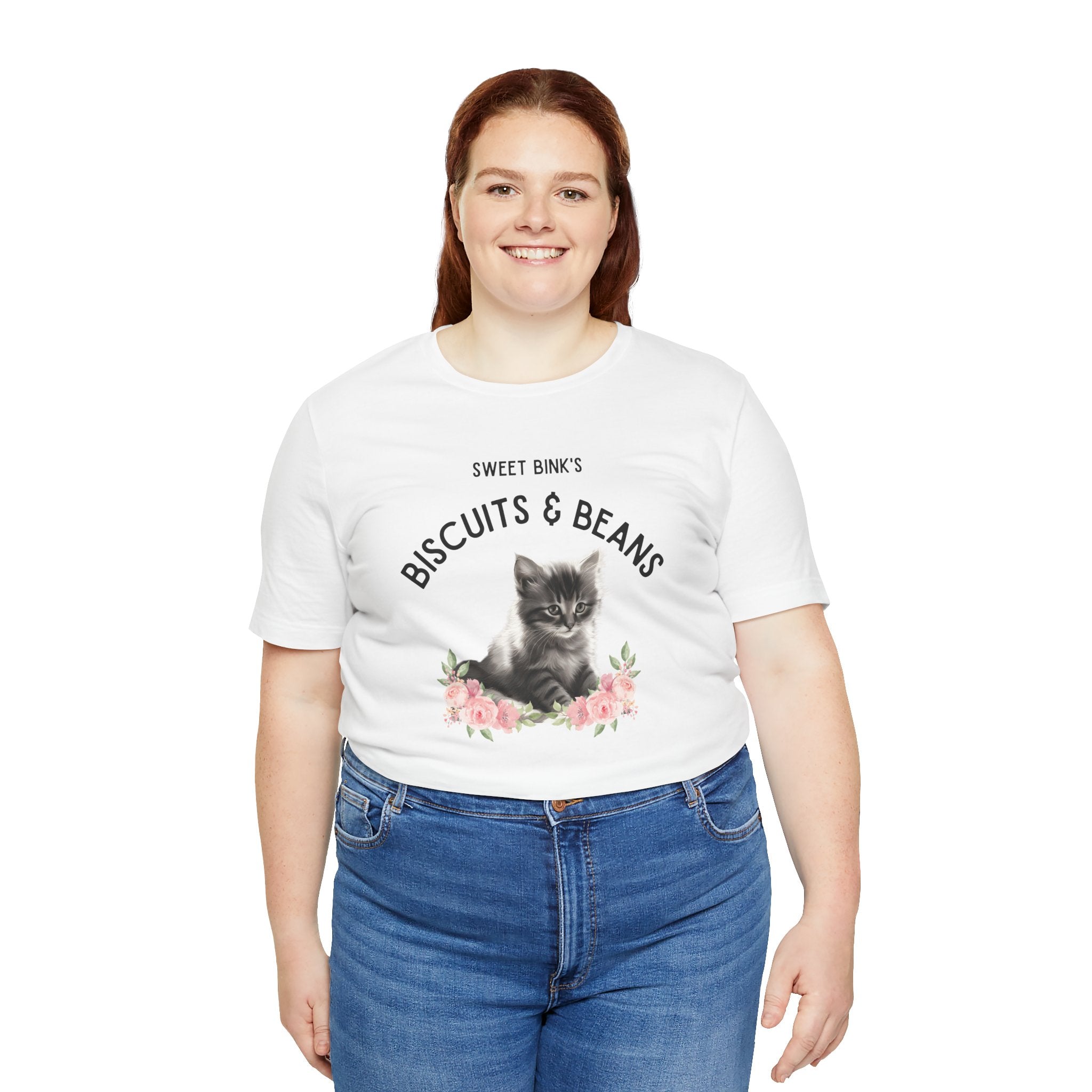 Sweet Bink's Biscuits and Beans cat tee