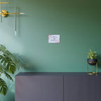 N'oubliez pas lavez les mains metal Floral Bathroom Sign by Printify