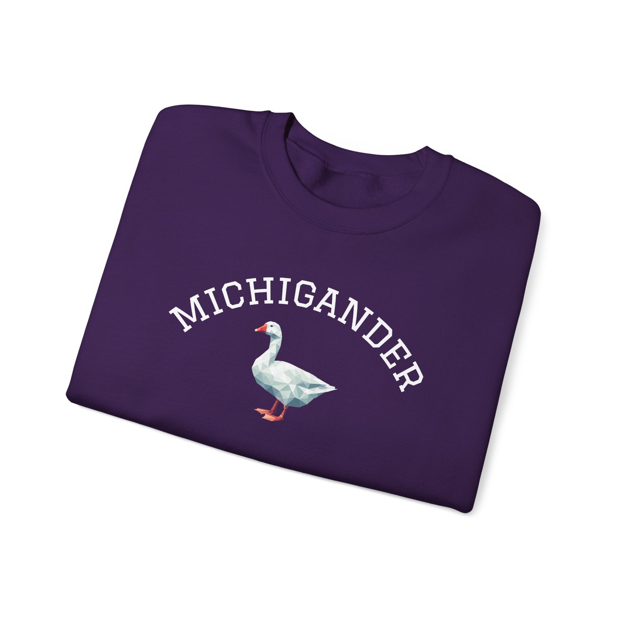 Michigander Goose Sweatshirt (collegiate font) for Michigan resident