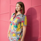 Cats in Space Minidress in Asteroid Field by Blue Platypus Clothing