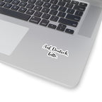 Auf Deutsch Kiss-Cut Sticker, German Phrase Vinyl Sticker
