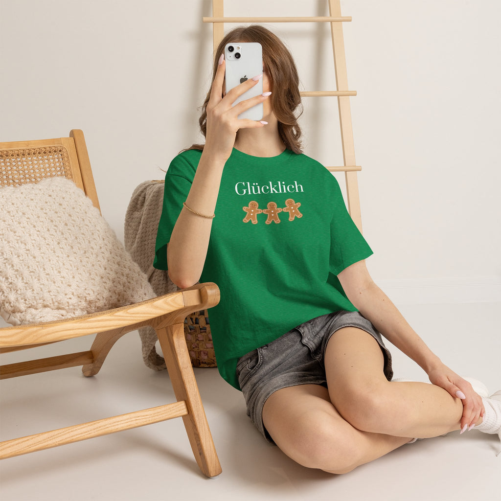 Glücklich German Gingerbread Buddies Christmas unisex Tee Shirt