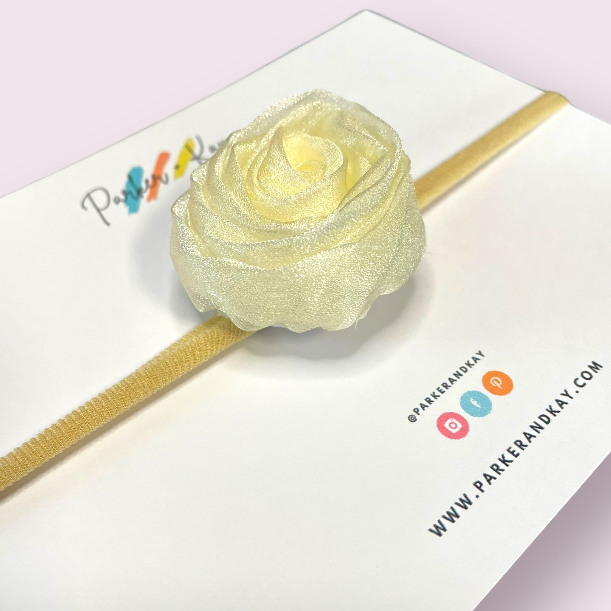 Chiffon Rose Baby Headband
