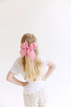 Black Solid Oversized Bow by Evie Pearl Handmade