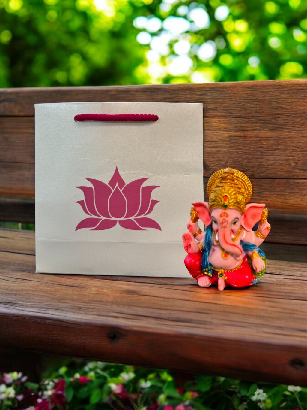 Lotus Paper Gift Bag, Set of 10