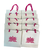 Lotus Paper Gift Bag, Set of 10