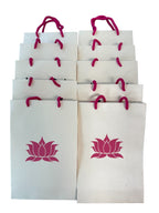 Lotus Paper Gift Bag, Set of 10