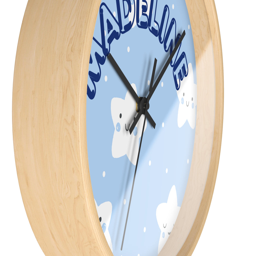 Customizable Kid's room name wall clock - La Vie Bien - child name clock - children clock - childrens name