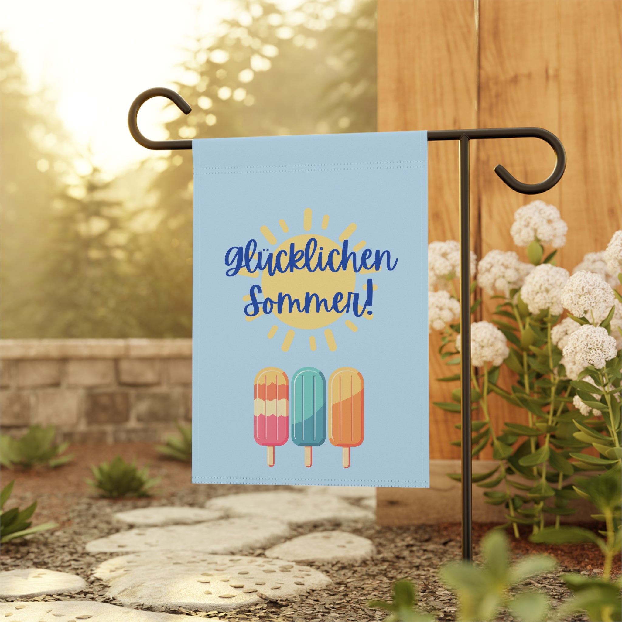 Glücklichen Sommer! Summer German Garden Banner