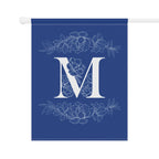 Elegant Personalized initial letter Garden Banner with Floral Design by Printify