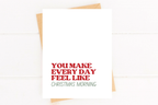 Christmas Morning Sweet Holiday Card Romantic Christmas by Five Dot Post