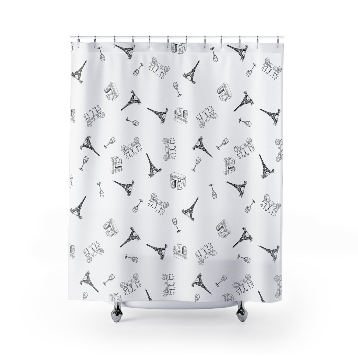 Parisian vibes Eiffel Tower Shower Curtain
