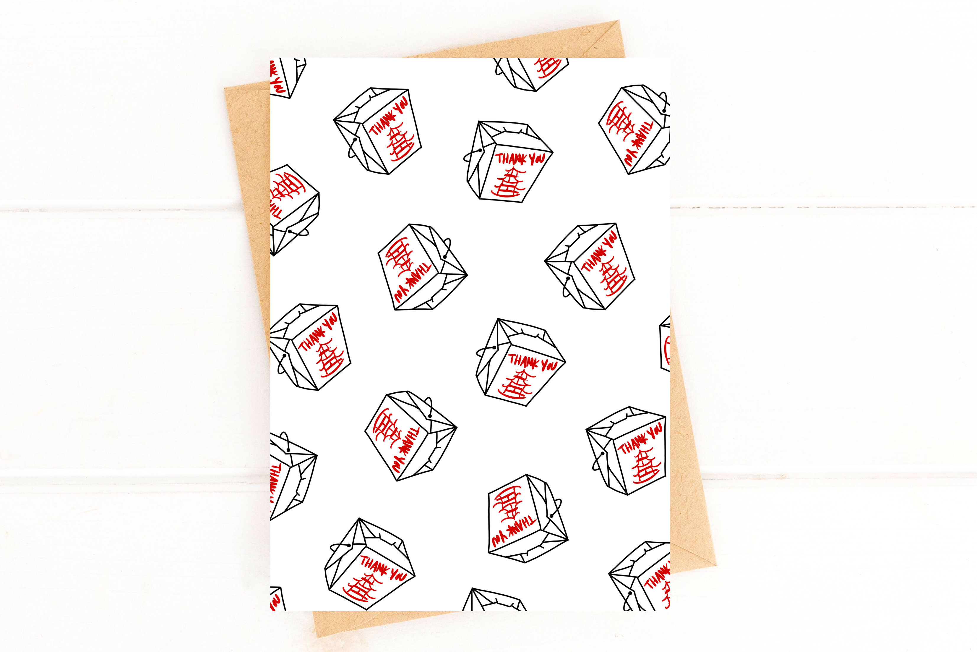 Thank You Take Out Food Appreciation Card