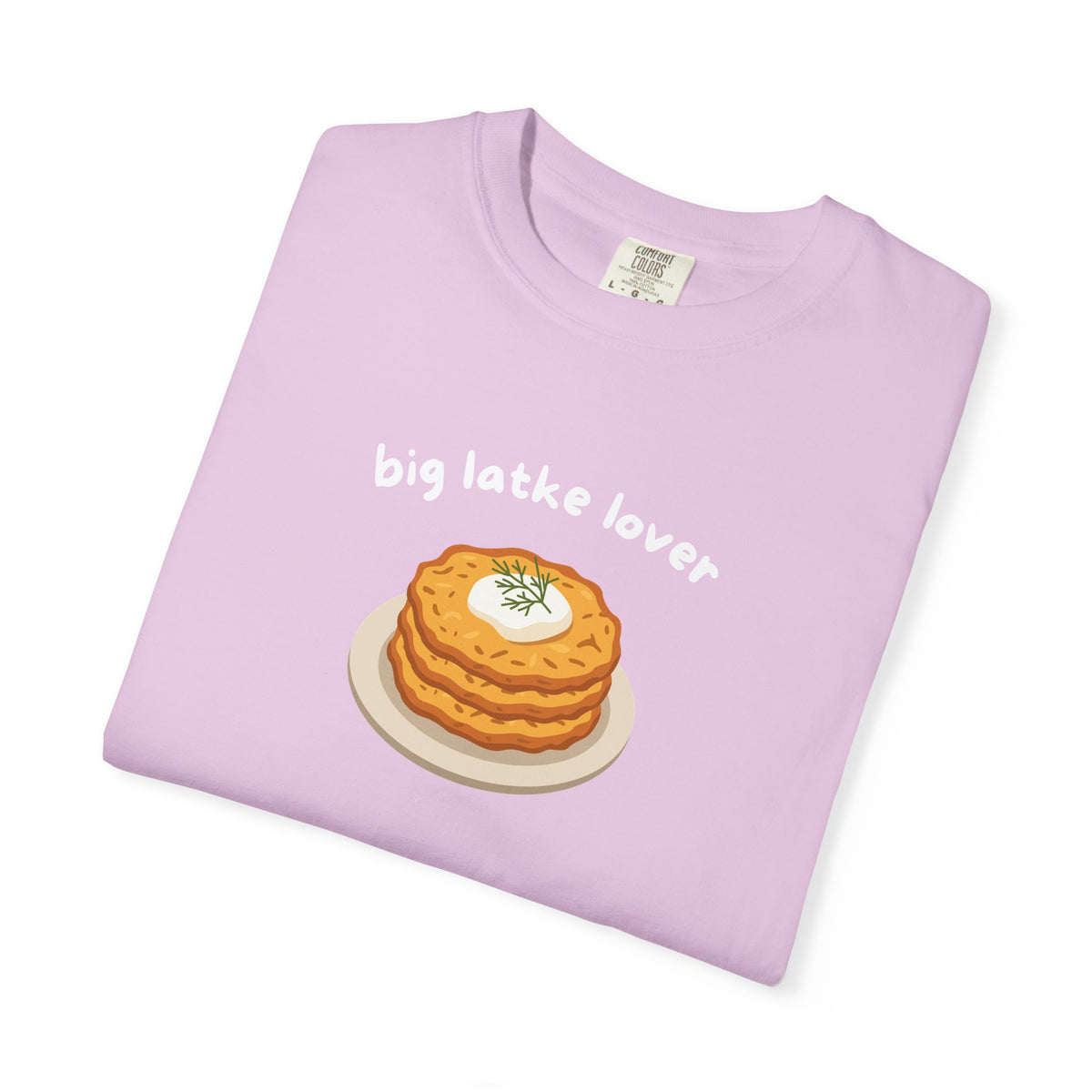 Big Latke Lover Potato Pancake Illustration T-Shirt