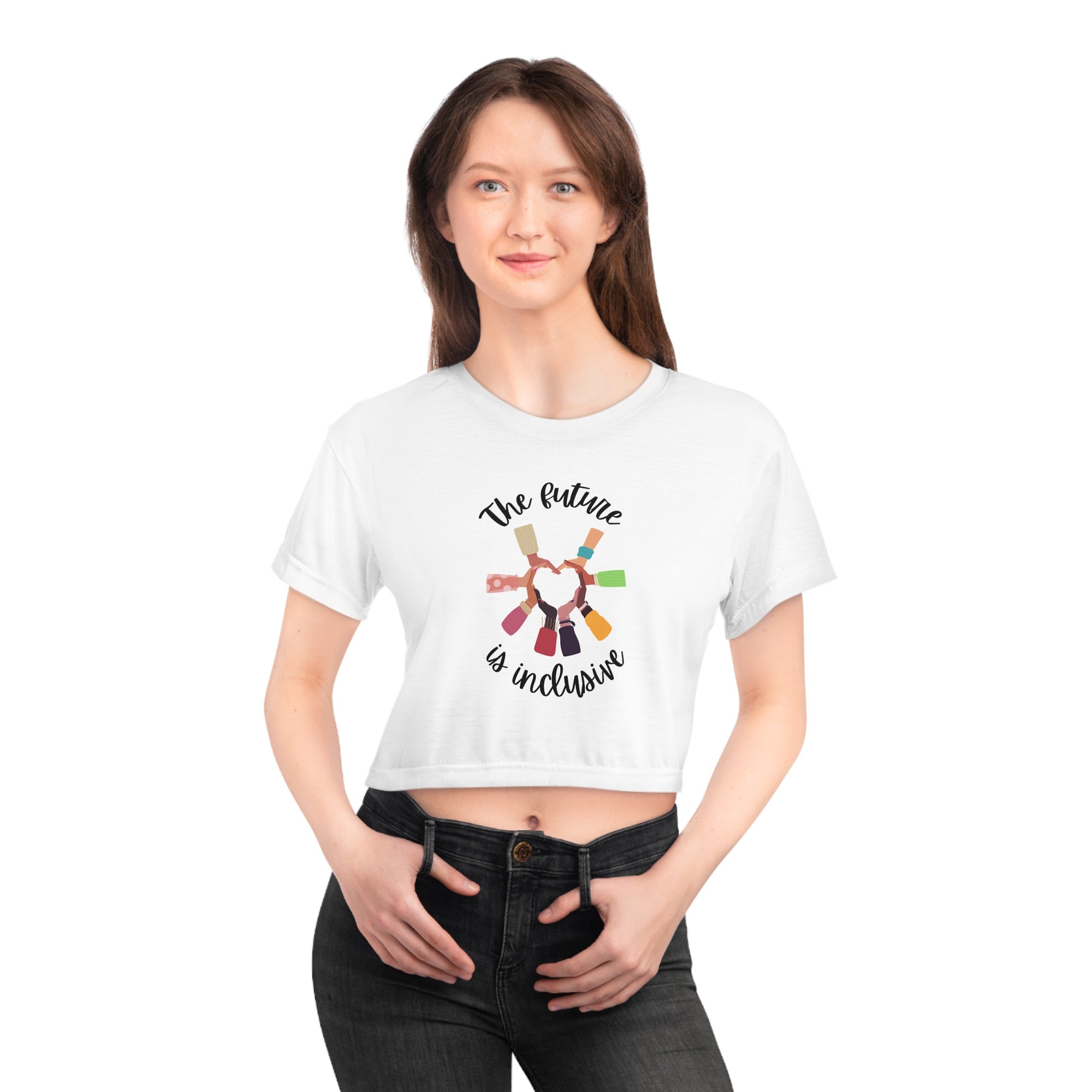 The future is inclusive Crop Tee