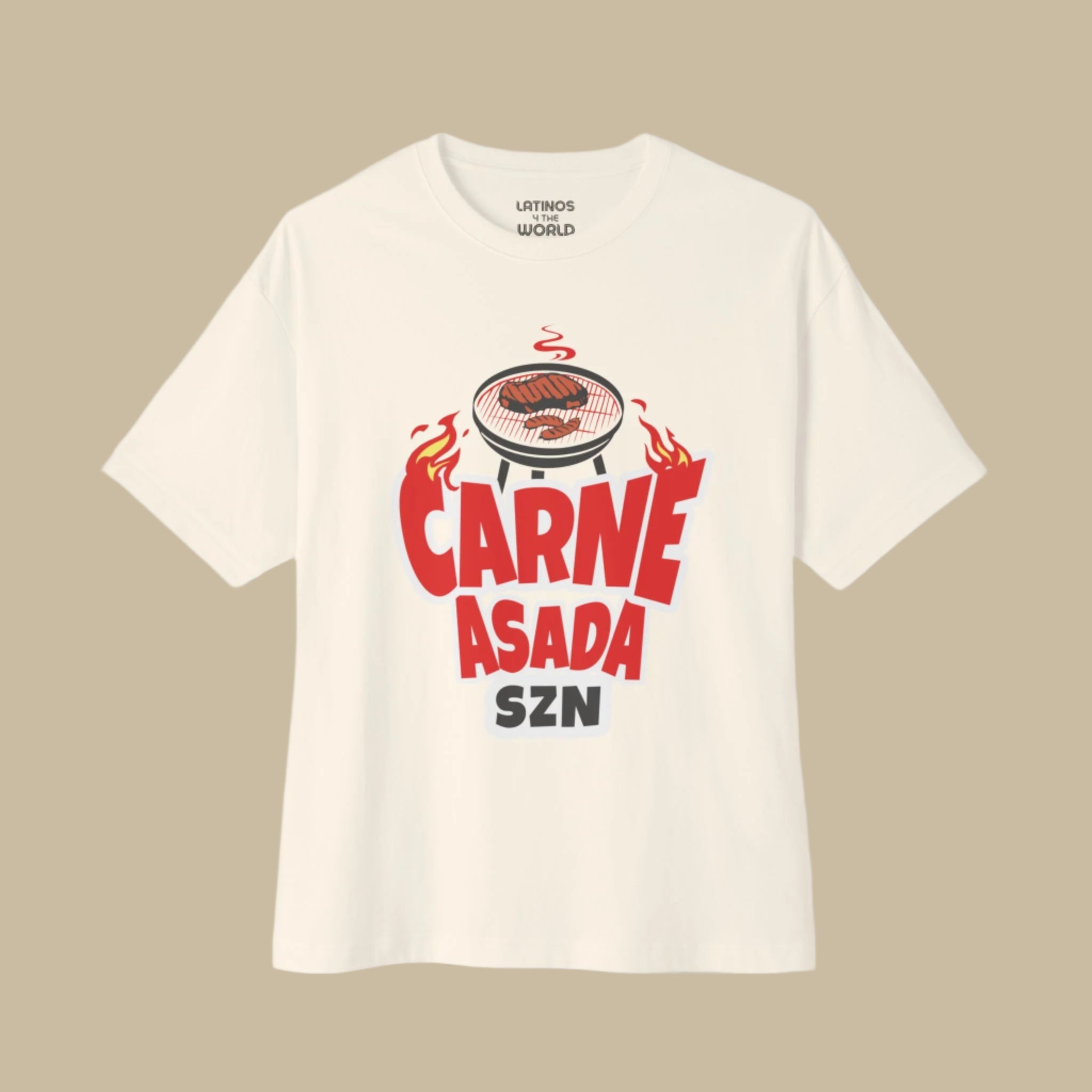 CARNE ASADA SZN T-shirt | BBQ Season July 4th USA Viva Mexico American | Latino Pride Funny Viral Tees
