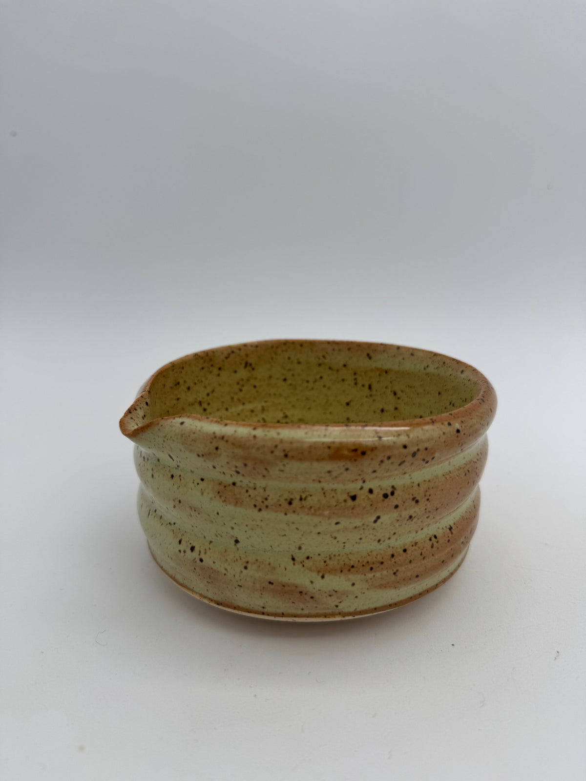 Ceramic moss matcha bowl A207