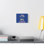 Don't worry, meditate Wall Canvas by Printify
