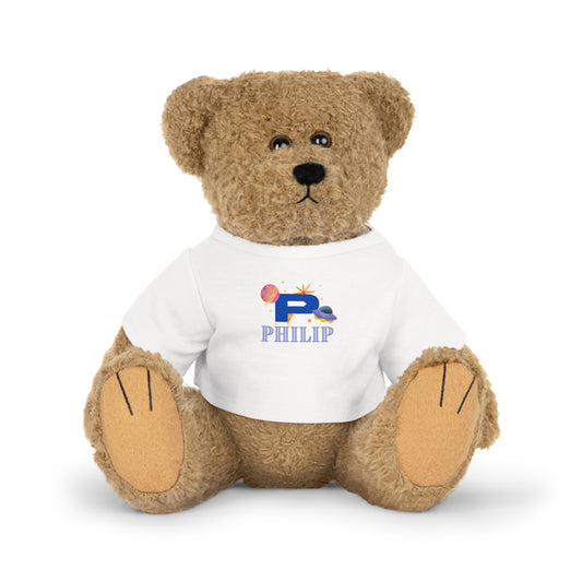 Personalized stuffed animal - Space themed with initial