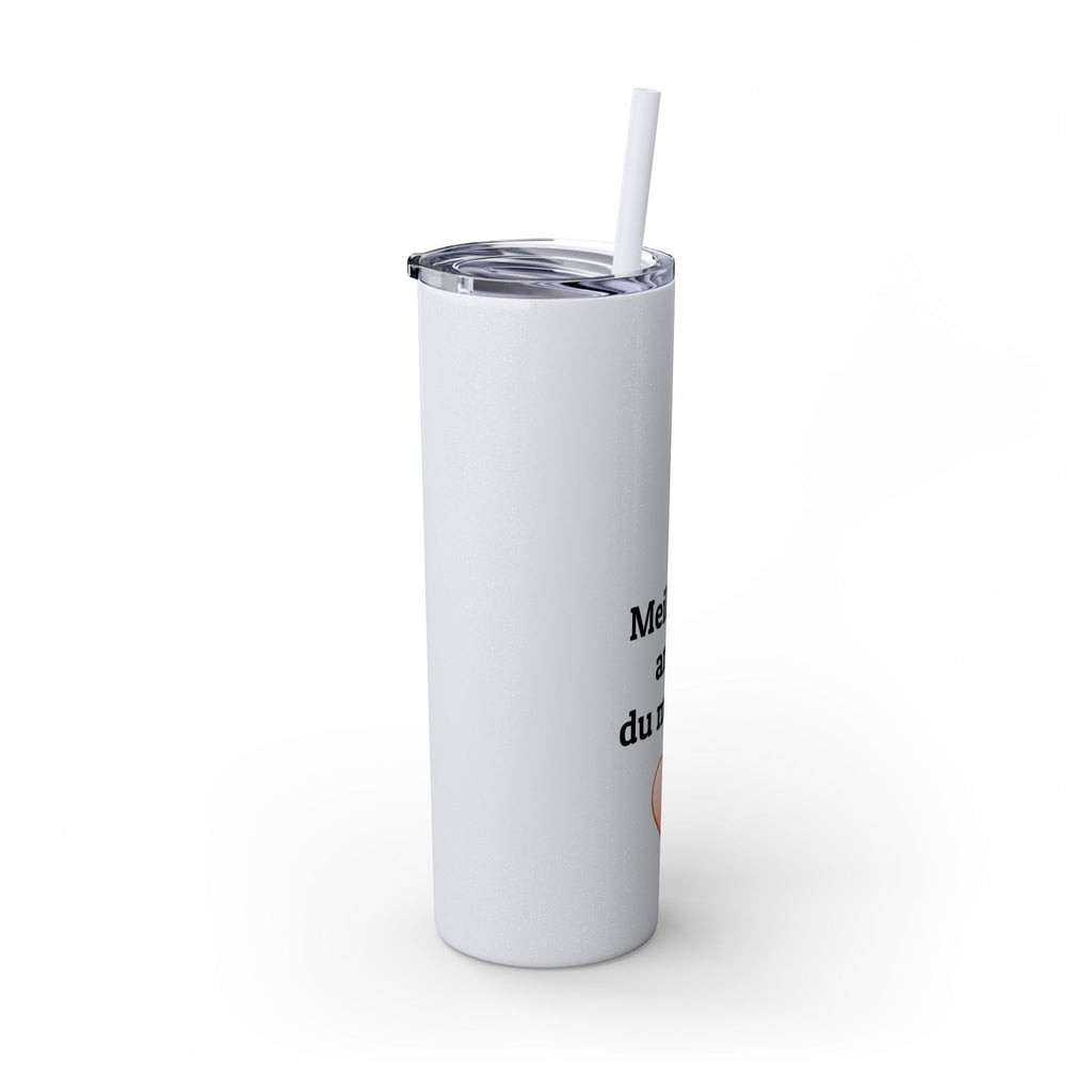 Meilleure amie du monde Skinny Tumbler with Straw, 20oz