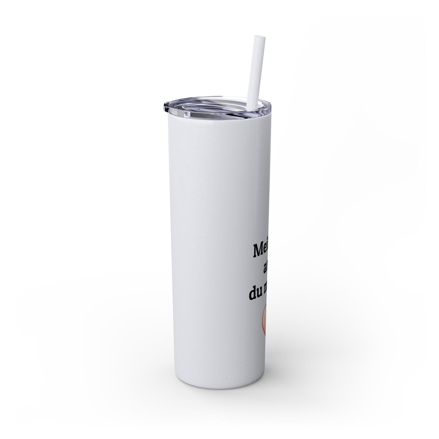 Meilleure amie du monde Skinny Tumbler with Straw, 20oz
