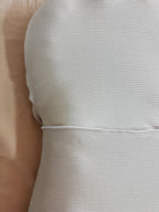 Oat Ribbed Baby Lounger Cover