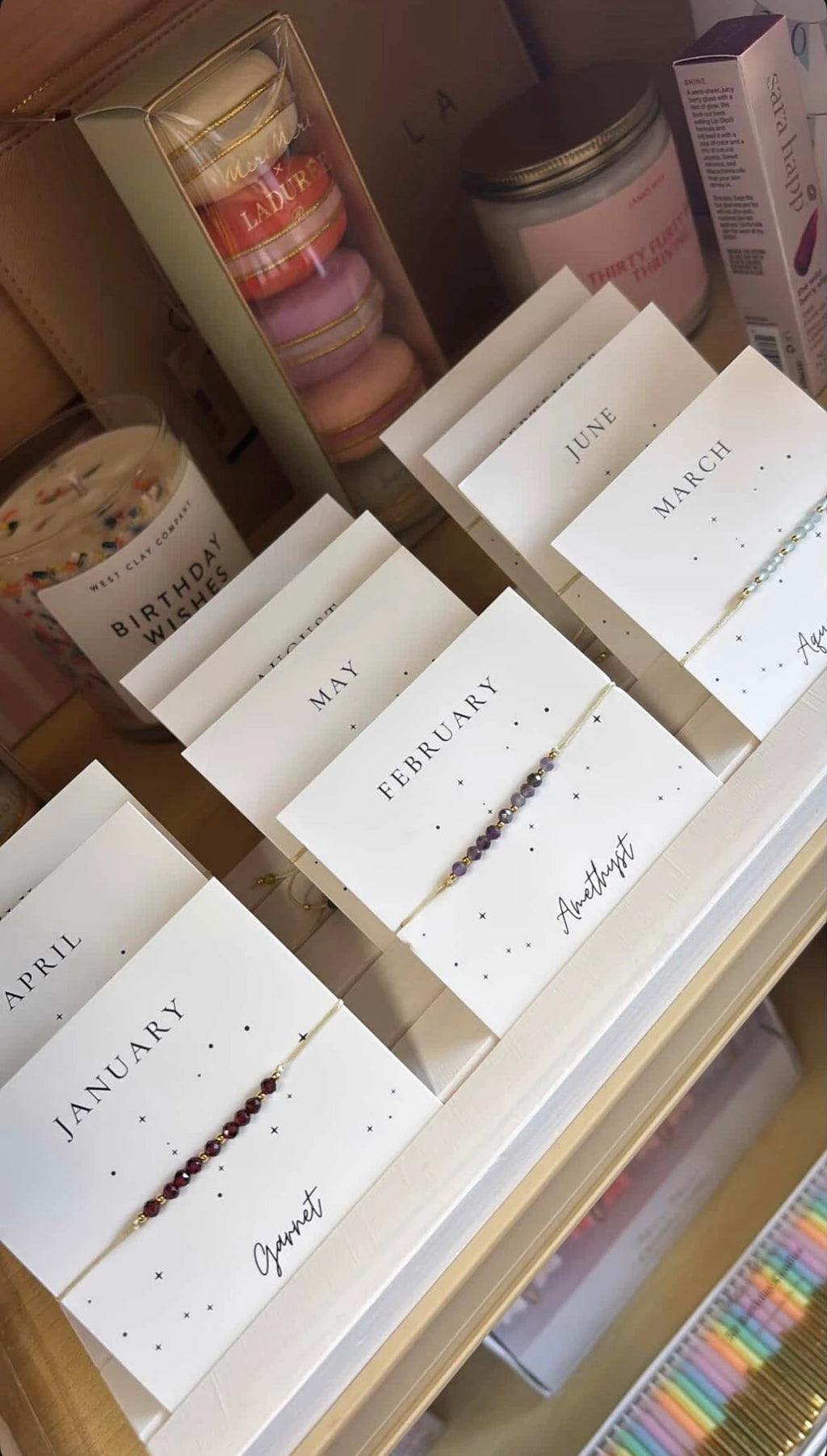 Crystal Birthstone Bracelet by Curated By Suarez