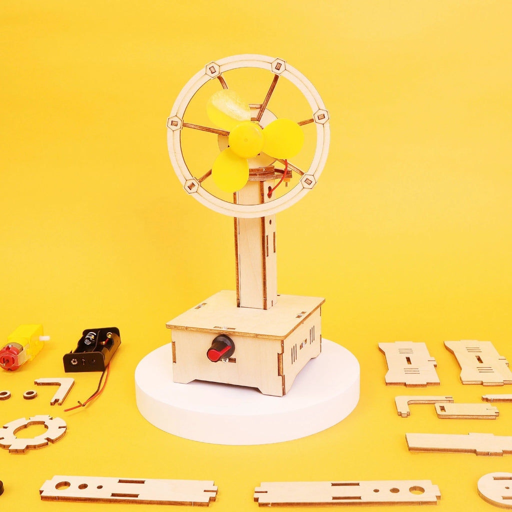 Variable Speed Oscillating Fan DIY Kit, Educational STEM Toy by Kitsville