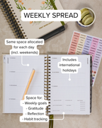 Smart Women Society - B5 Week-to-View - 2026 Calendar Year Diary/Planner - Beige by US Collins Debden