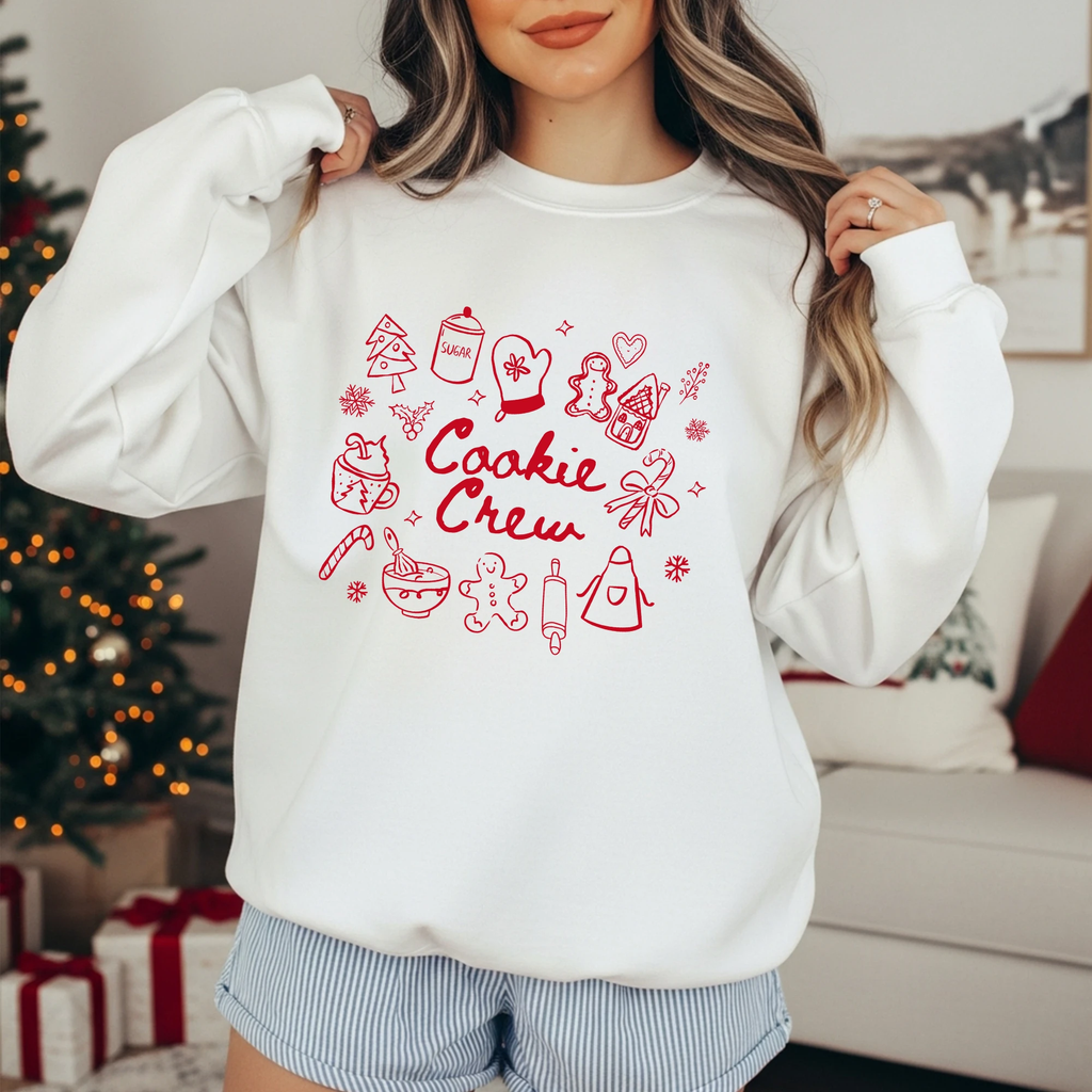 Cookie Baking Crew adult sweatshirt, Christmas collection by Benny and Ray Apparel