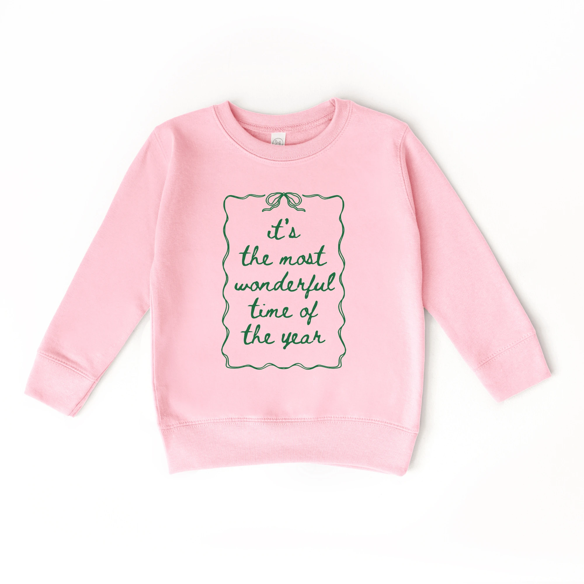 It's the most wonderful time of the Year toddler and youth Sweatshirt, Christmas collection by Benny and Ray Apparel