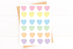 Cute Candy Heart Valentine's Card Just Because Card Anniversary Card Love Card by Five Dot Post