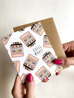 Cute Pregnancy Reveal Card – Guess What Bun in the Oven Design by Five Dot Post