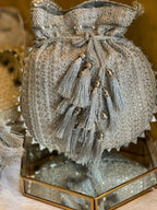 Heavy Sequin Potli Bag with Thread Embroidery